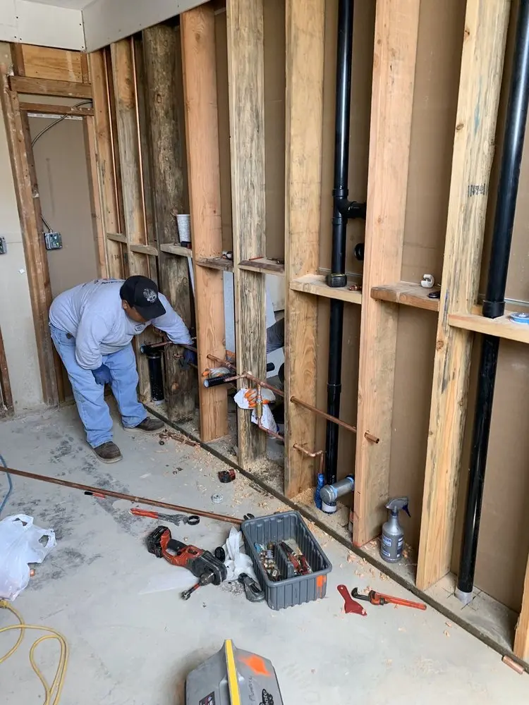 Commercial rough-in plumbing for Gas Line Repair in Batavia
